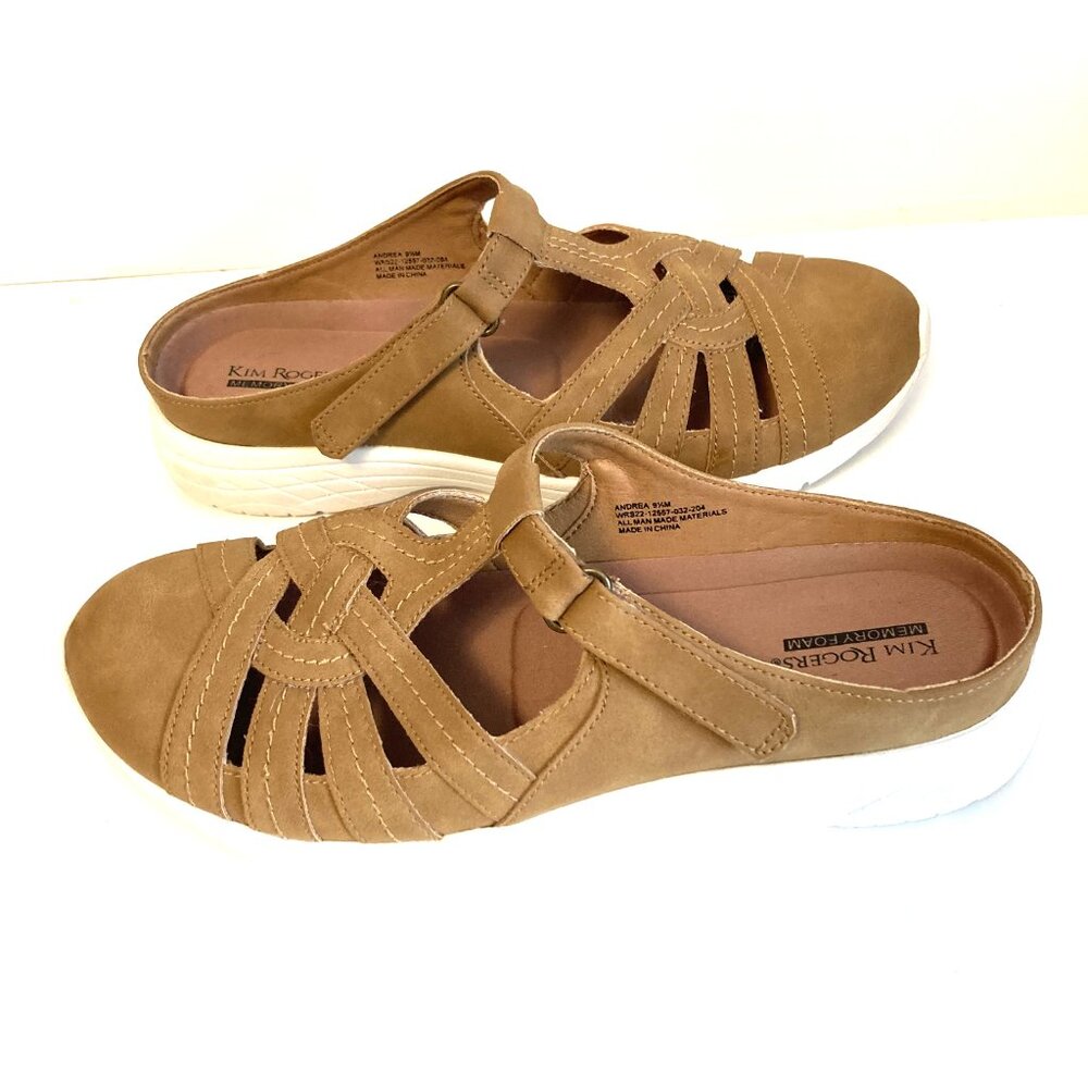 Kim Rogers Andrea Strappy Slip-on Mules Size 9.5 M